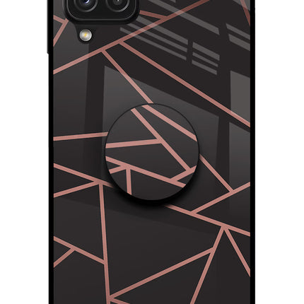 Geometric Pattern Samsung A22 4G Glass Case