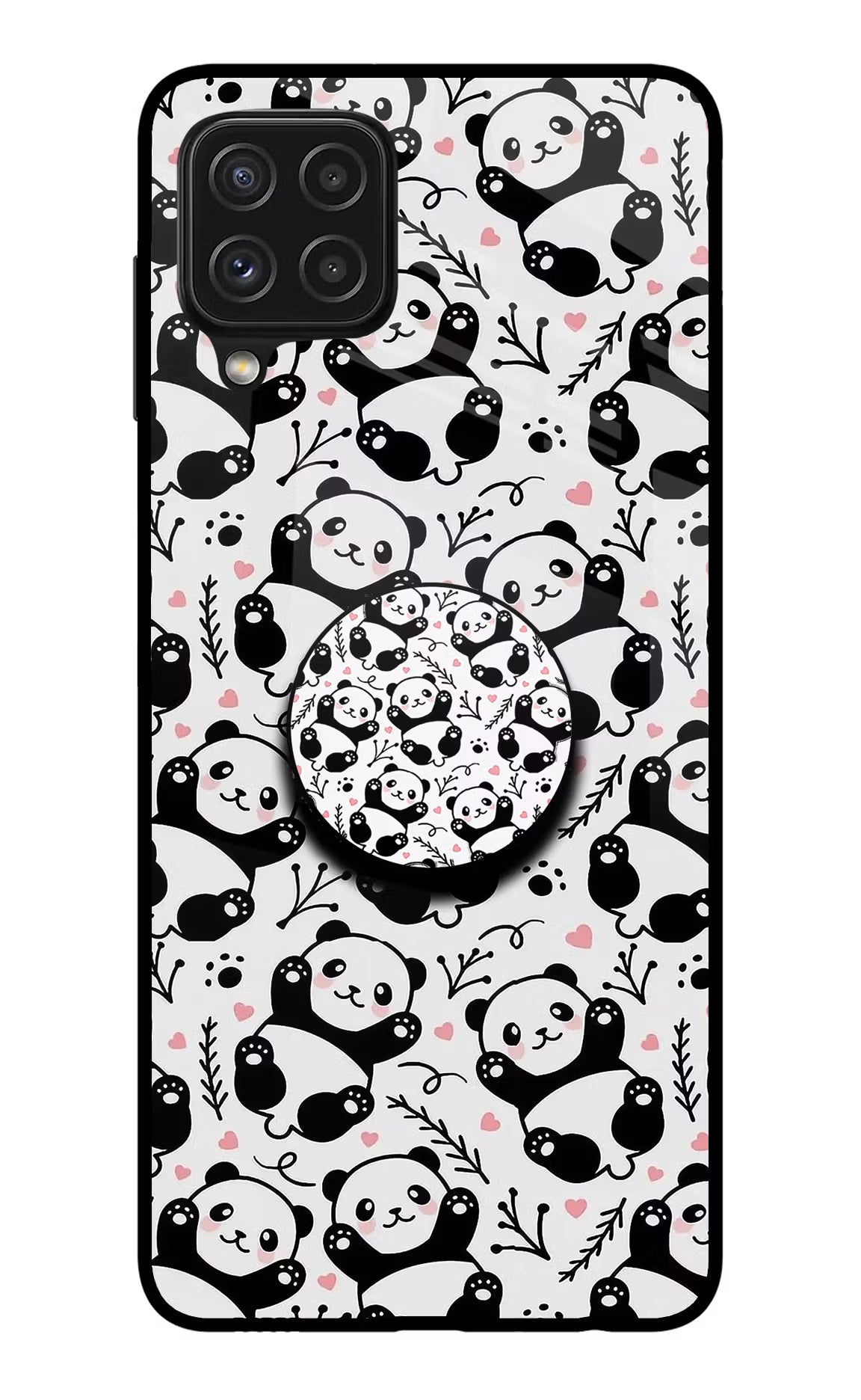 Cute Panda Samsung A22 4G Pop Case by Casekaro