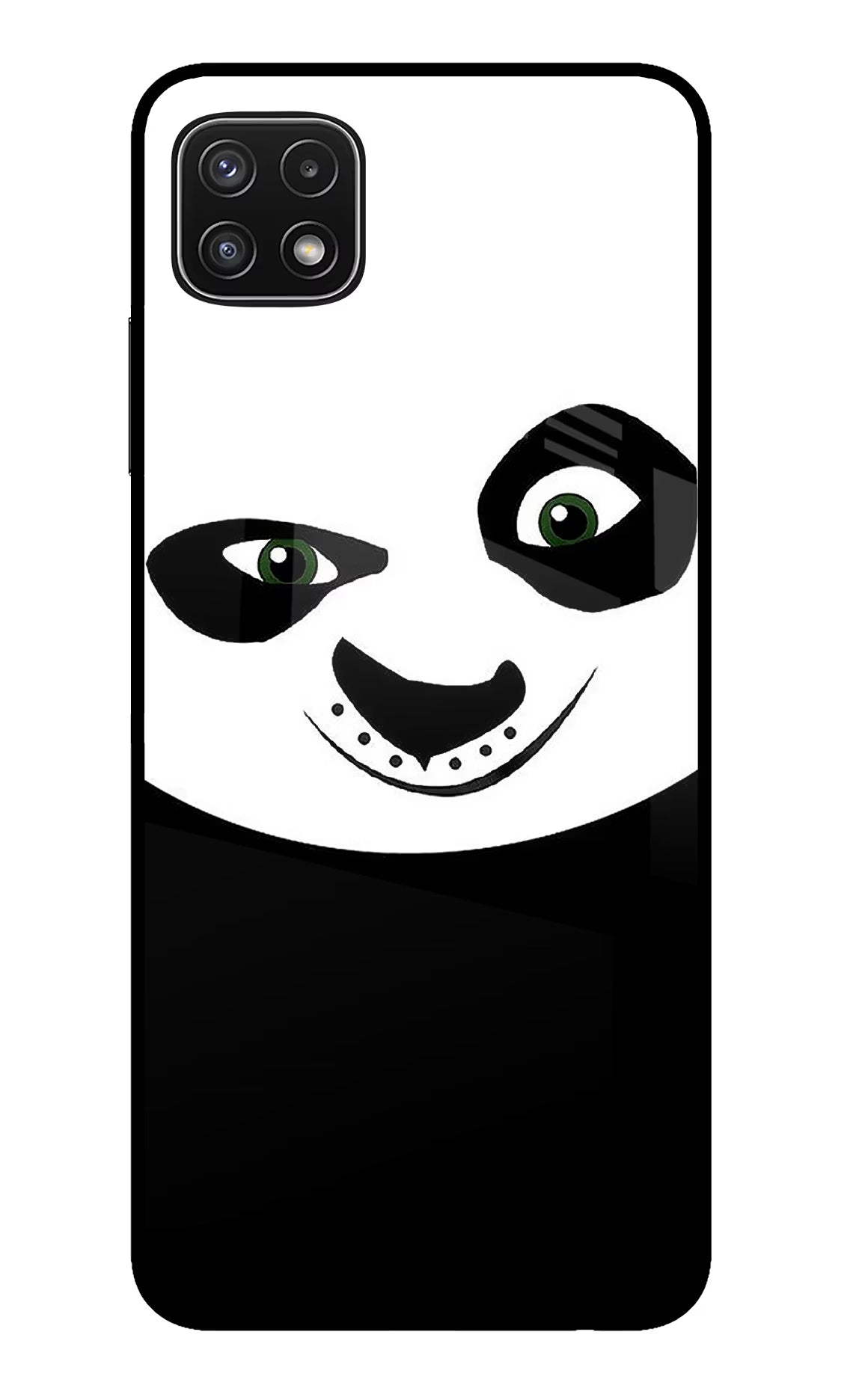 Panda Samsung A22 5G Glass Case Back Cover by Casekaro