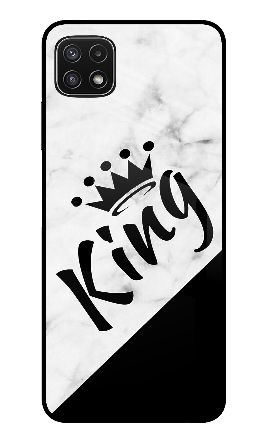 King Samsung A22 5G Glass Case