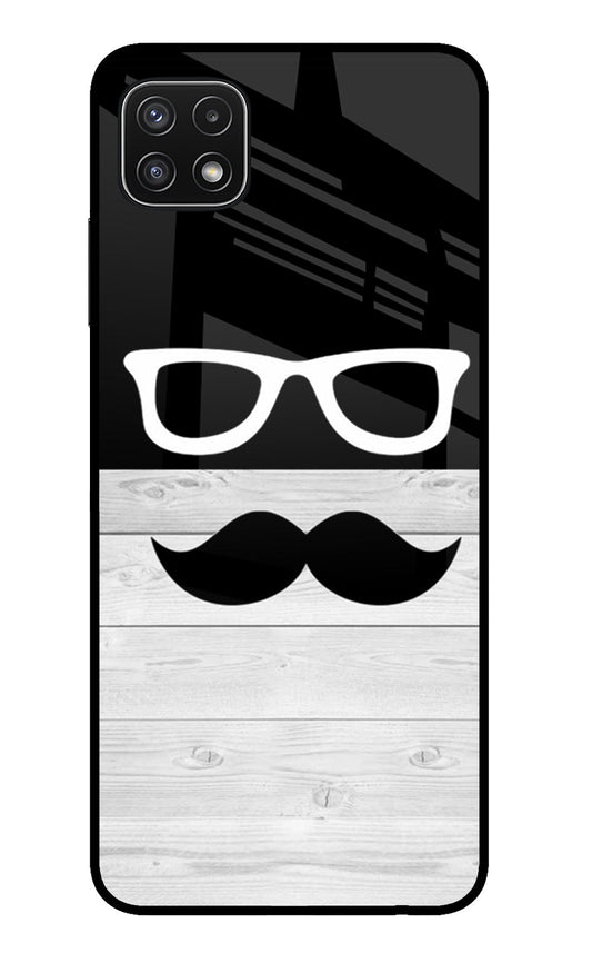 Mustache Samsung A22 5G Glass Case