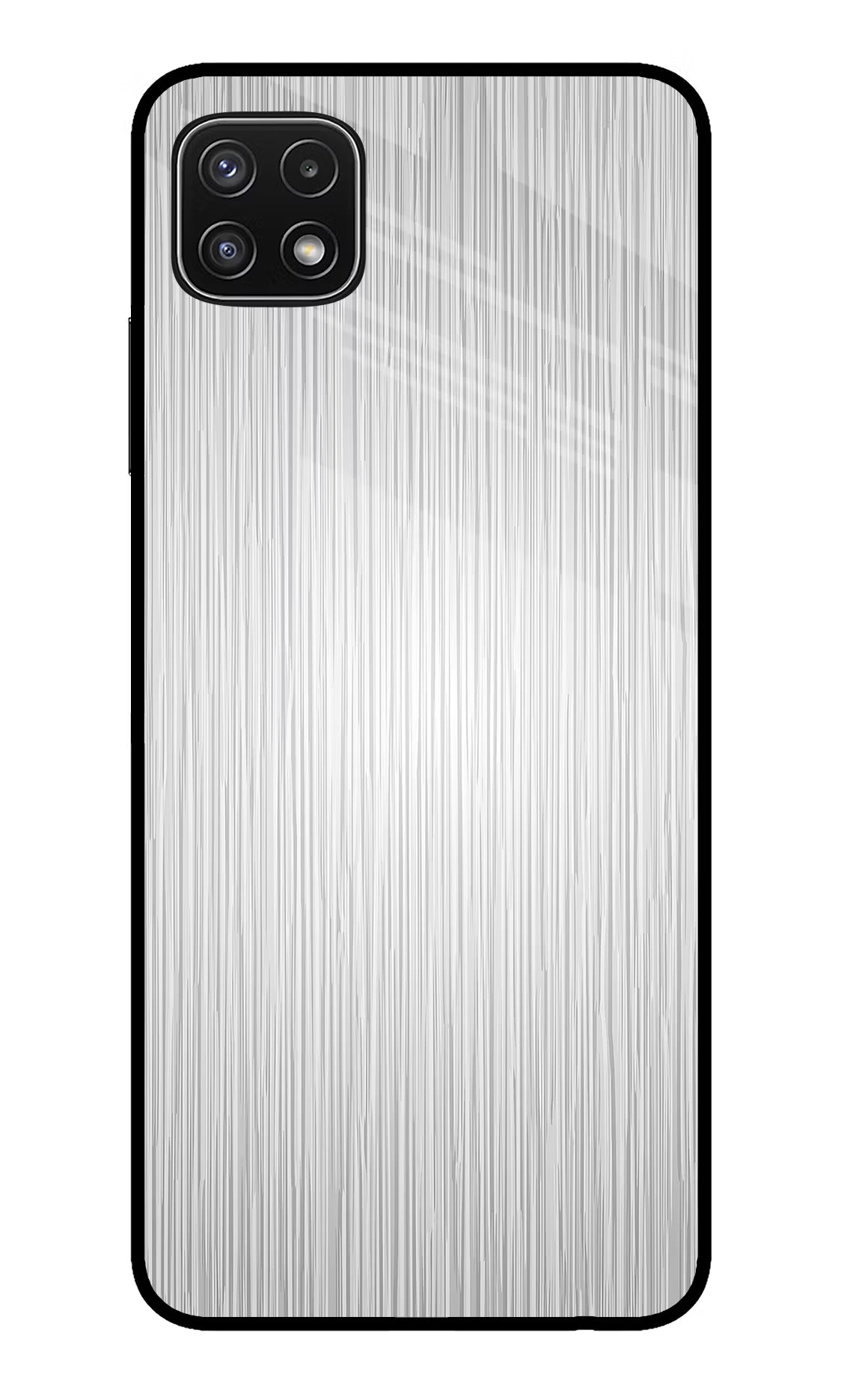 Wooden Grey Texture Samsung A22 5G Glass Case Back Cover by Casekaro