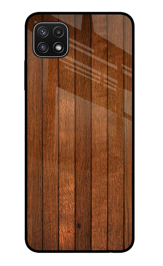 Wooden Artwork Bands Samsung A22 5G Glass Case