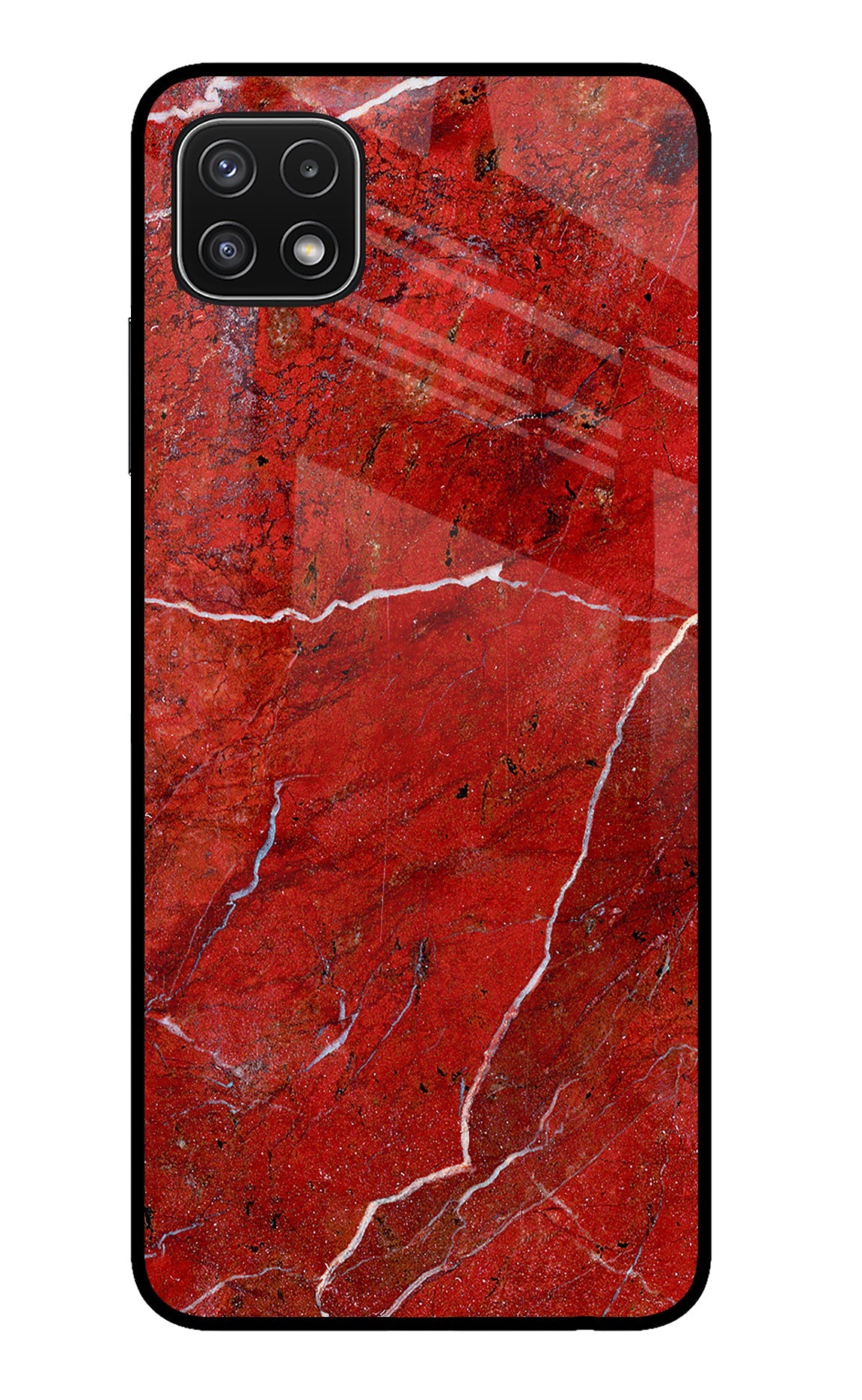 Red Marble Design Samsung A22 5G Back Cover