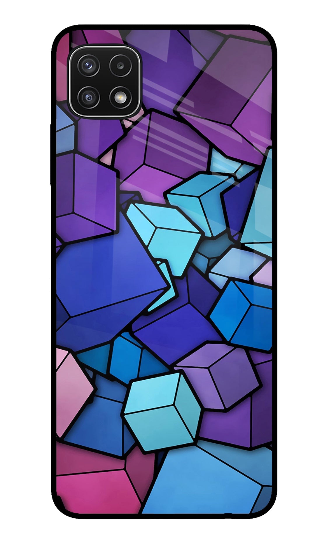 Cubic Abstract Samsung A22 5G Back Cover