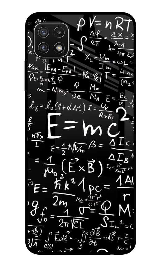 Physics Formula Samsung A22 5G Glass Case
