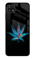 Weed Samsung A22 5G Glass Case