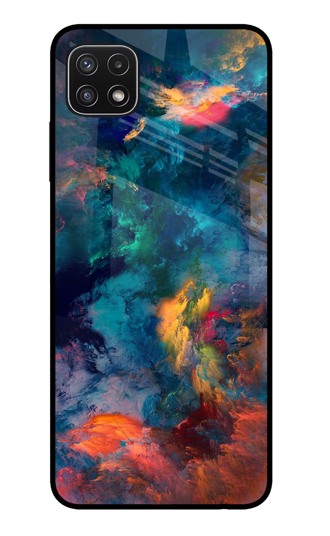 Artwork Paint Samsung A22 5G Glass Case Back Cover by Casekaro