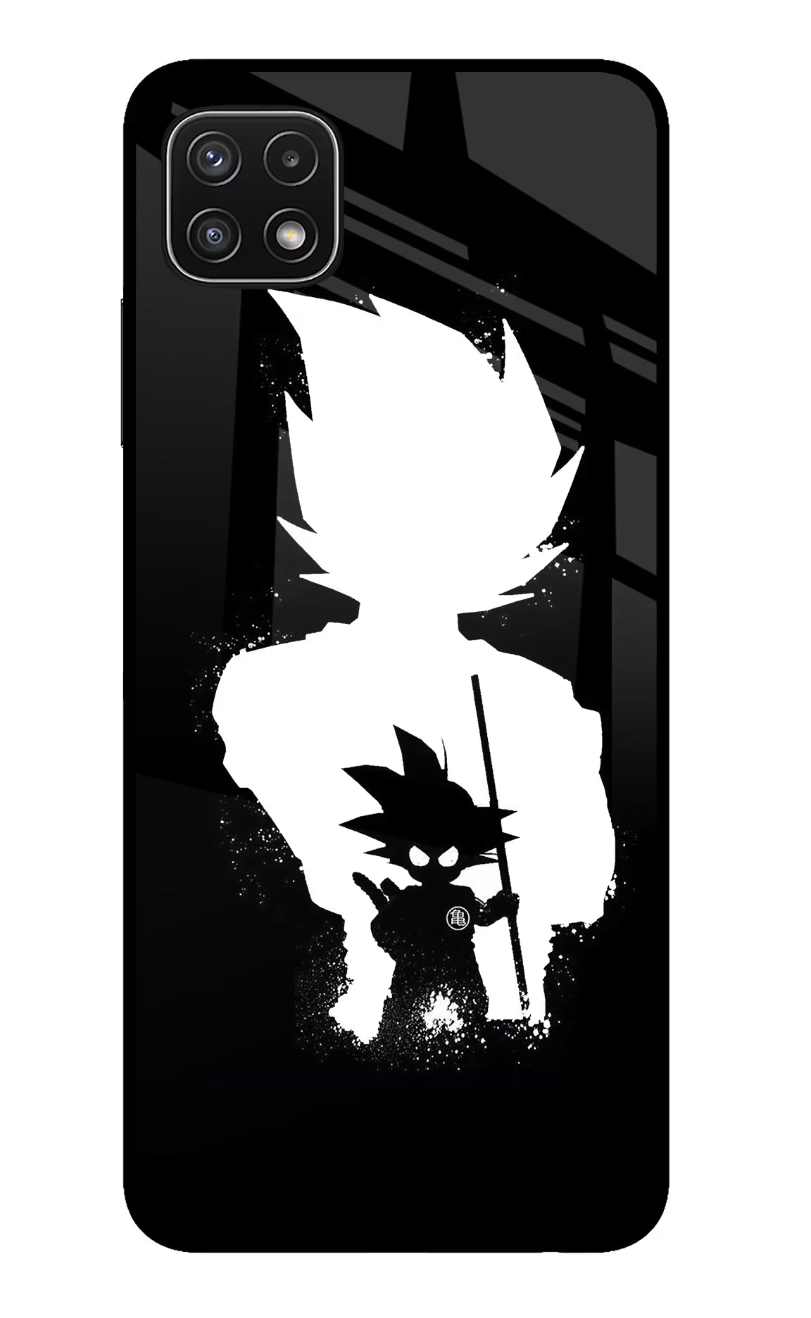 Goku Shadow Samsung A22 5G Glass Case Back Cover by Casekaro