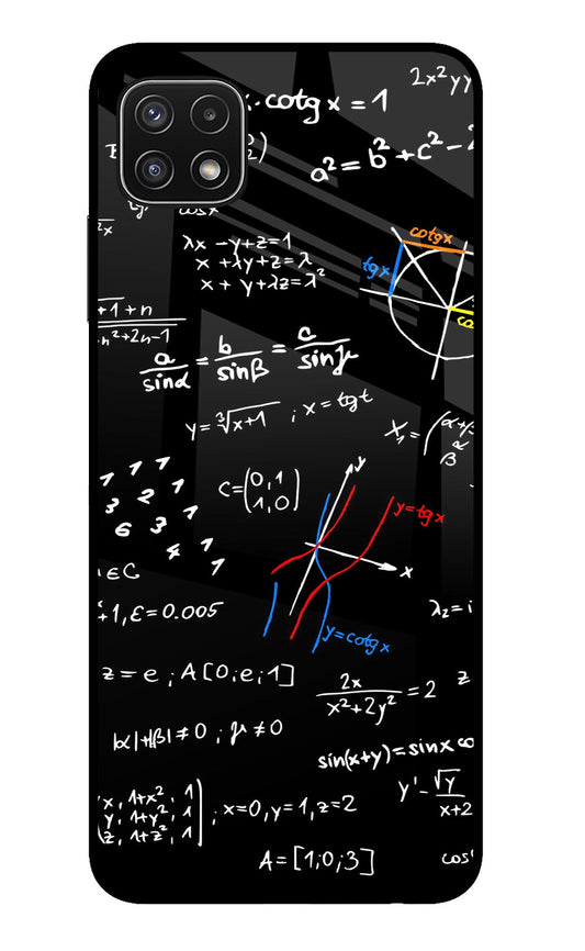 Mathematics Formula Samsung A22 5G Glass Case