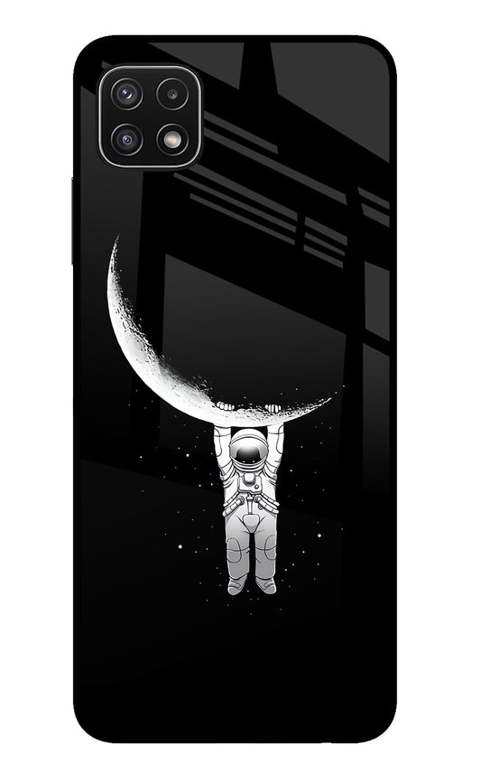 Moon Space Samsung A22 5G Glass Case