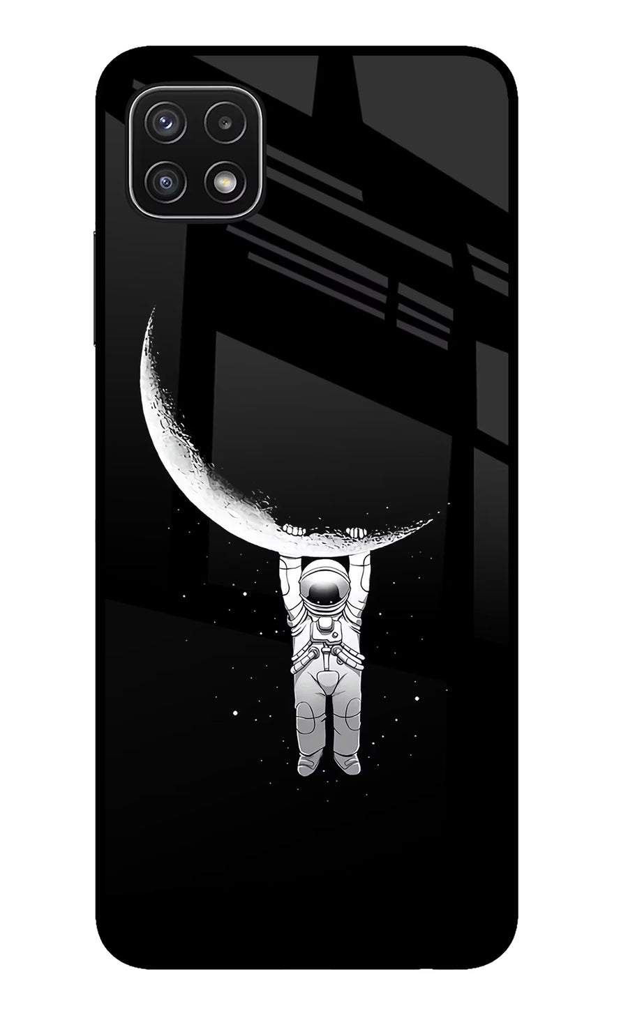 Moon Space Samsung A22 5G Back Cover, Glass case