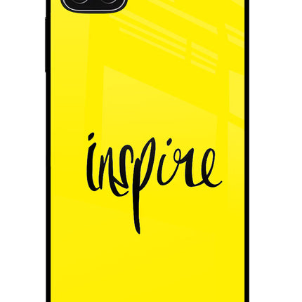Inspire Samsung A22 5G Glass Case Back Cover by Casekaro