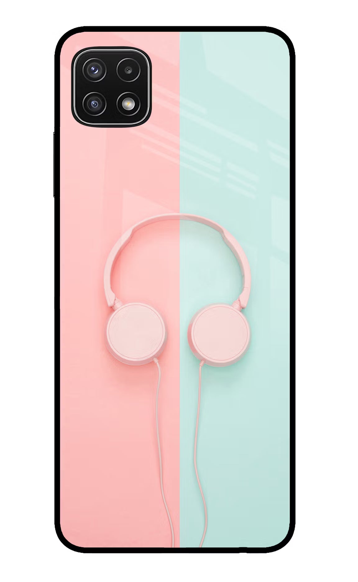 Music Lover Samsung A22 5G Glass Case Back Cover by Casekaro