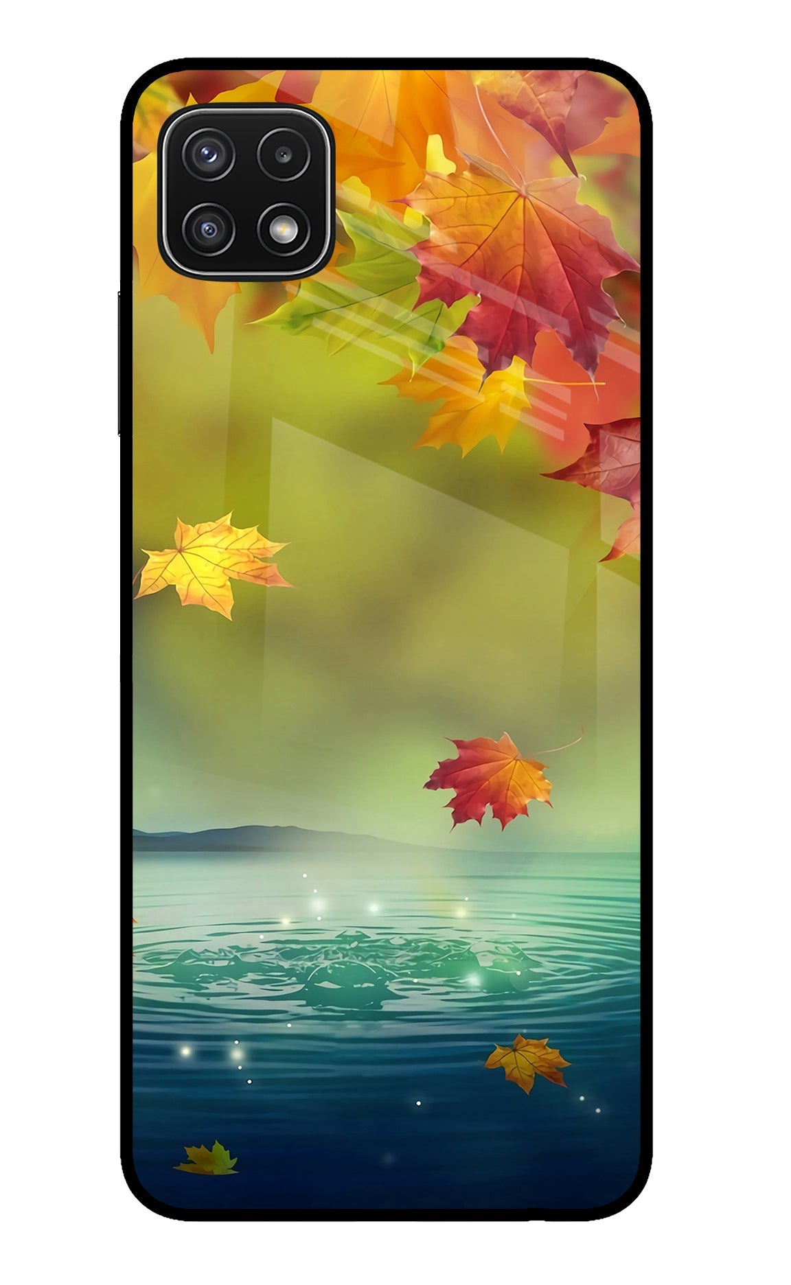 Flowers Samsung A22 5G Glass Case