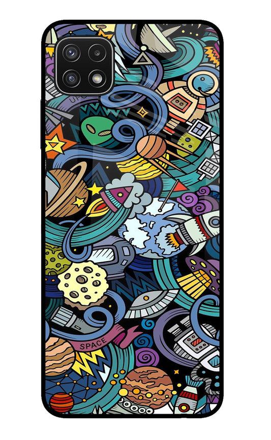 Space Abstract Samsung A22 5G Glass Case