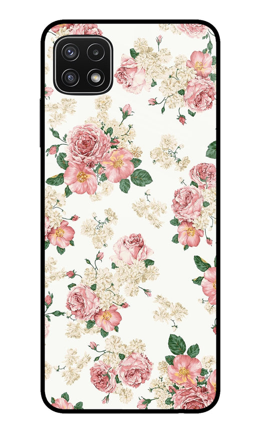 Flowers Samsung A22 5G Glass Case