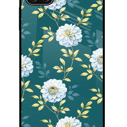 Flowers Samsung A22 5G Glass Case