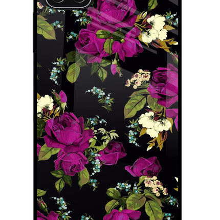 Flowers Samsung A22 5G Glass Case