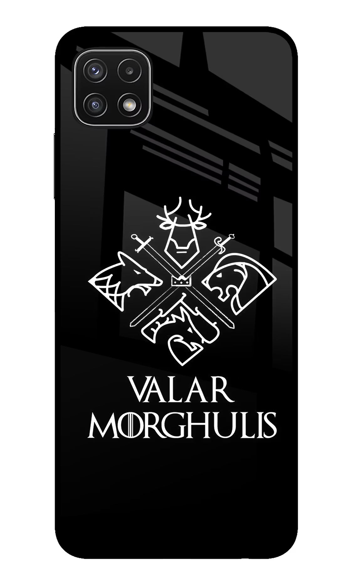 Valar Morghulis | Game Of Thrones Samsung A22 5G Glass Case Back Cover by Casekaro