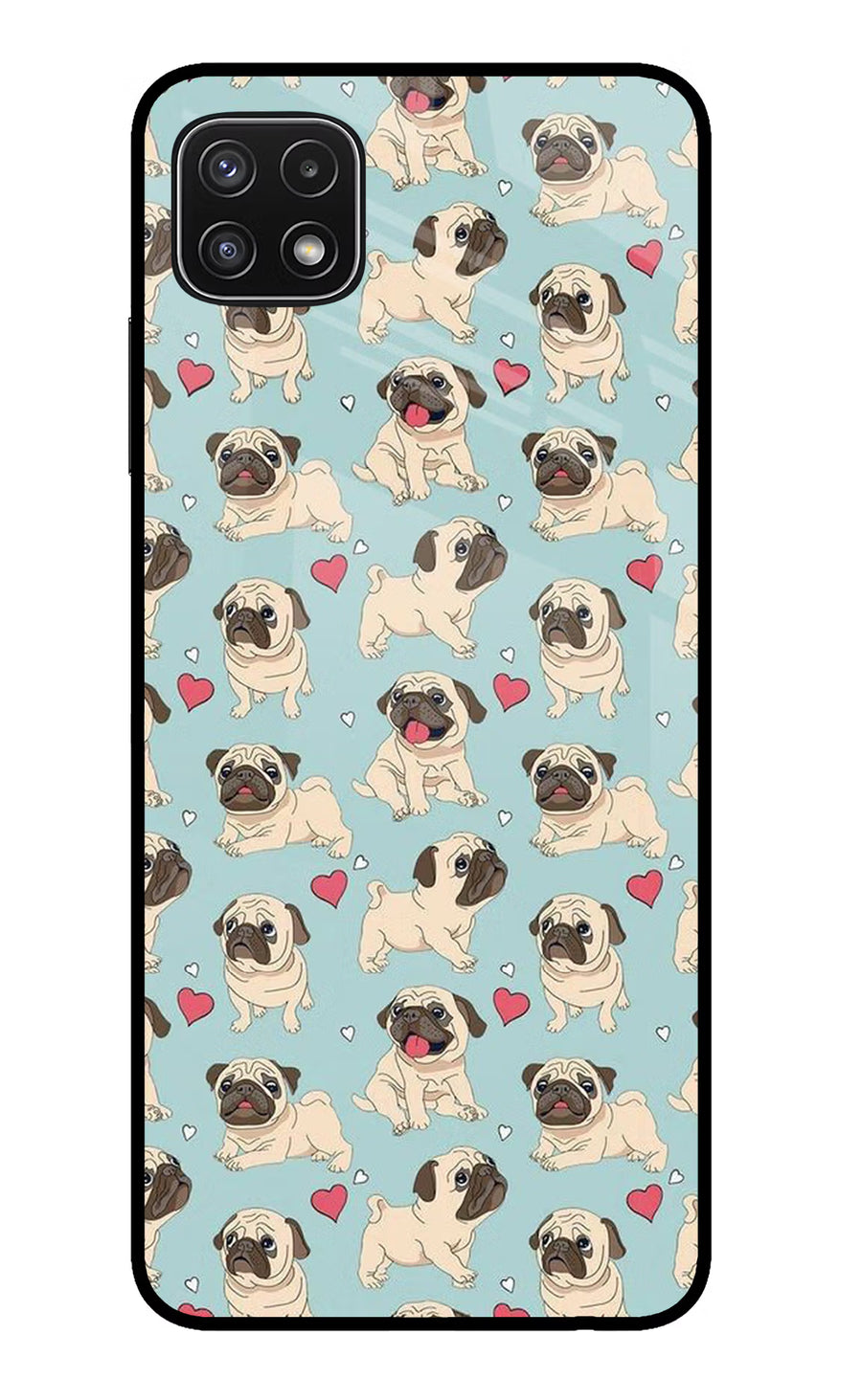 Pug Dog Samsung A22 5G Back Cover, Glass case