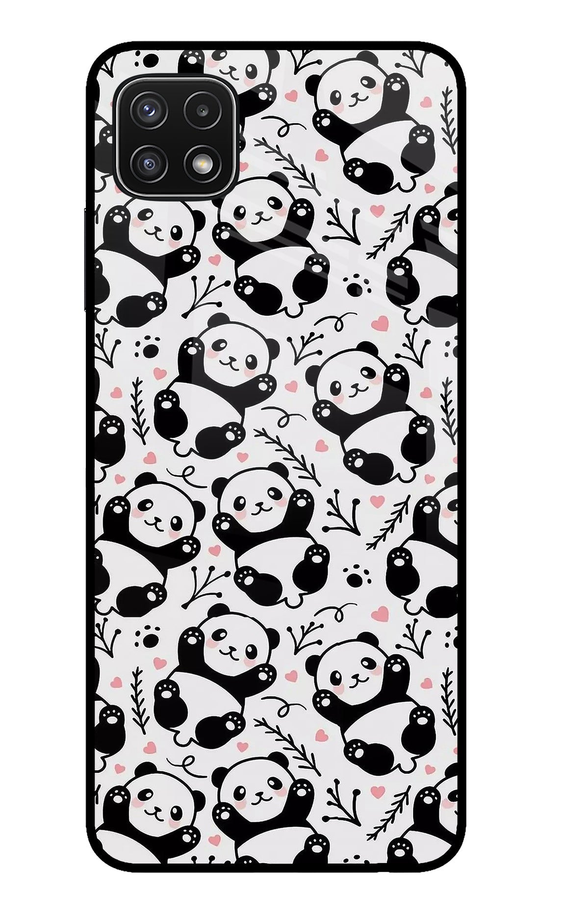 Cute Panda Samsung A22 5G Glass Case