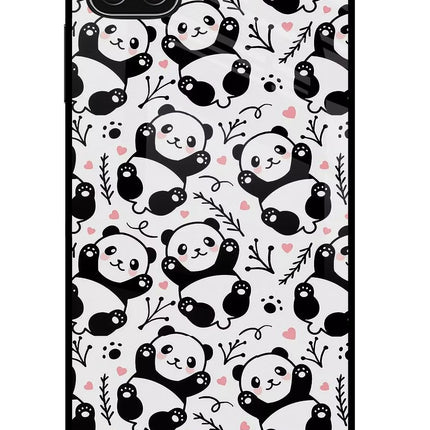 Cute Panda Samsung A22 5G Glass Case