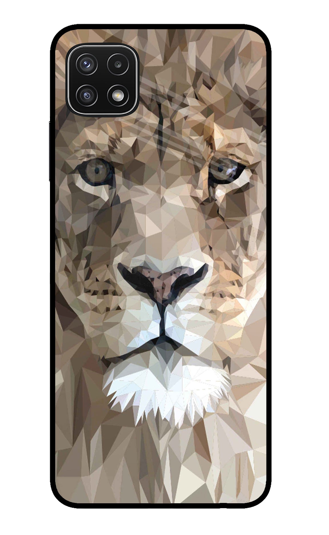 Lion Art Samsung A22 5G Glass Case