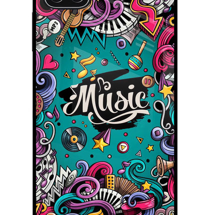 Music Graffiti Samsung A22 5G Glass Case