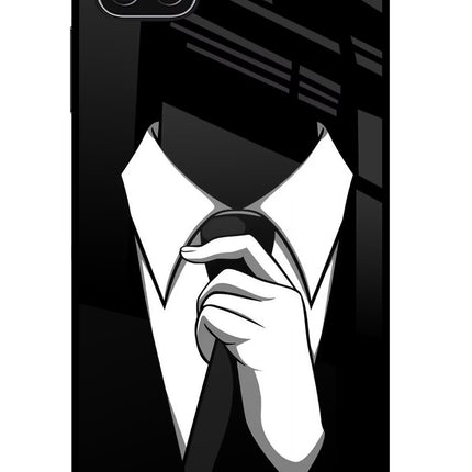 Black Tie Samsung A22 5G Glass Case