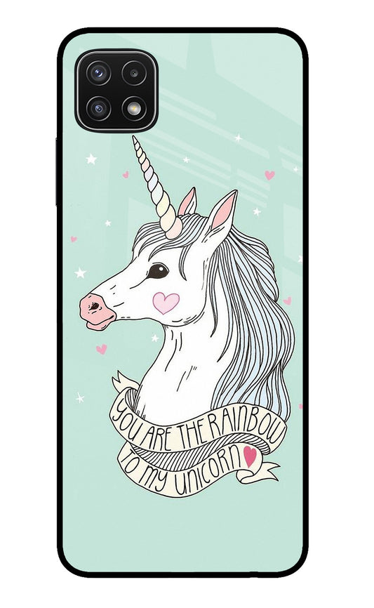 Unicorn Wallpaper Samsung A22 5G Glass Case