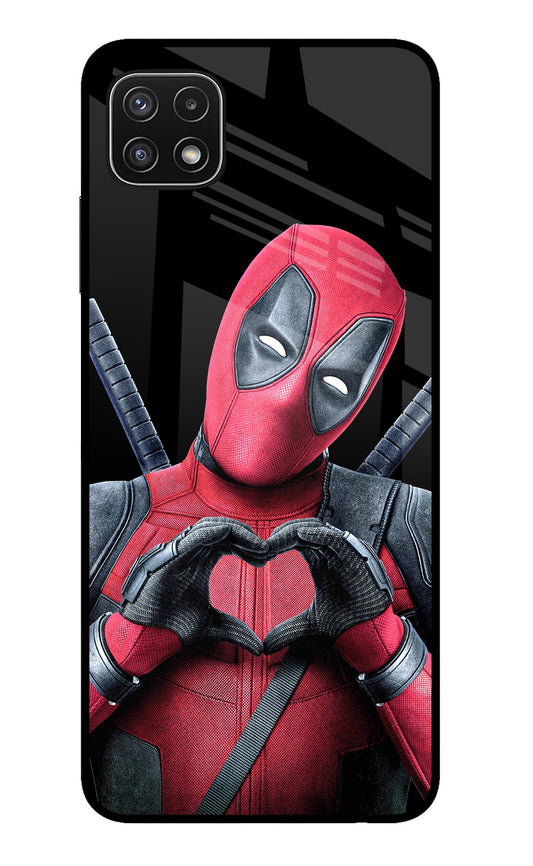 Deadpool Samsung A22 5G Glass Case