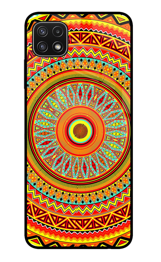 Mandala Pattern Samsung A22 5G Glass Case