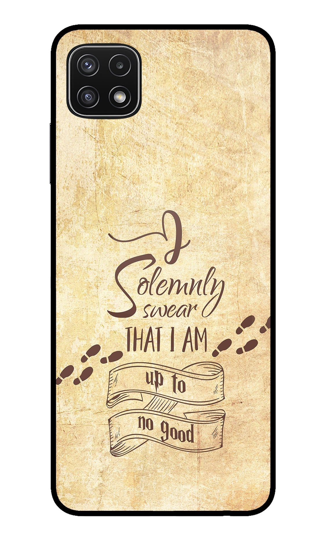 I Solemnly swear that i up to no good Samsung A22 5G Glass Case