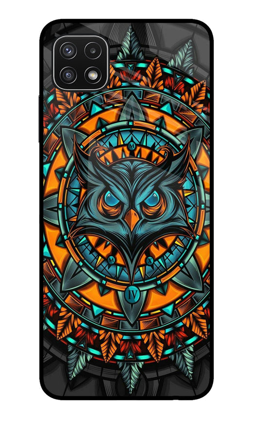 Angry Owl Art Samsung A22 5G Glass Case