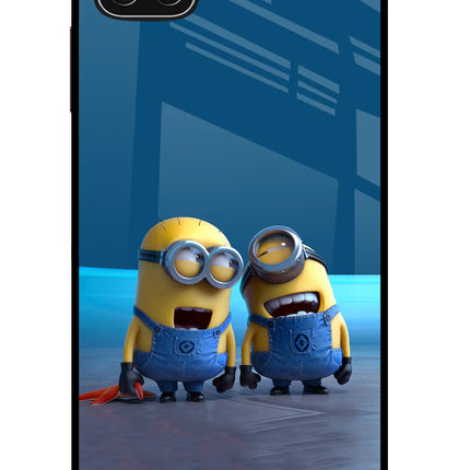 Minion Laughing Samsung A22 5G Glass Case
