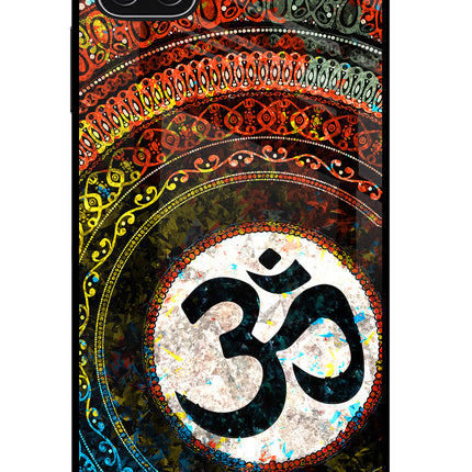 Om Cultural Samsung A22 5G Glass Case