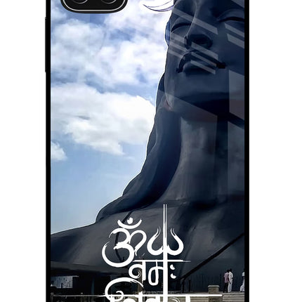Om Namah Shivay Samsung A22 5G Glass Case Back Cover by Casekaro