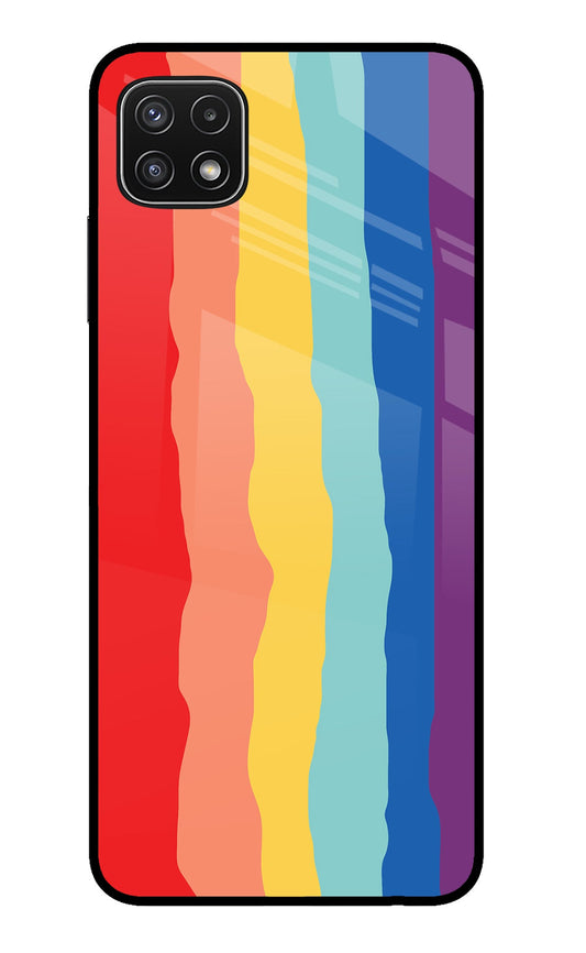 Rainbow Samsung A22 5G Glass Case