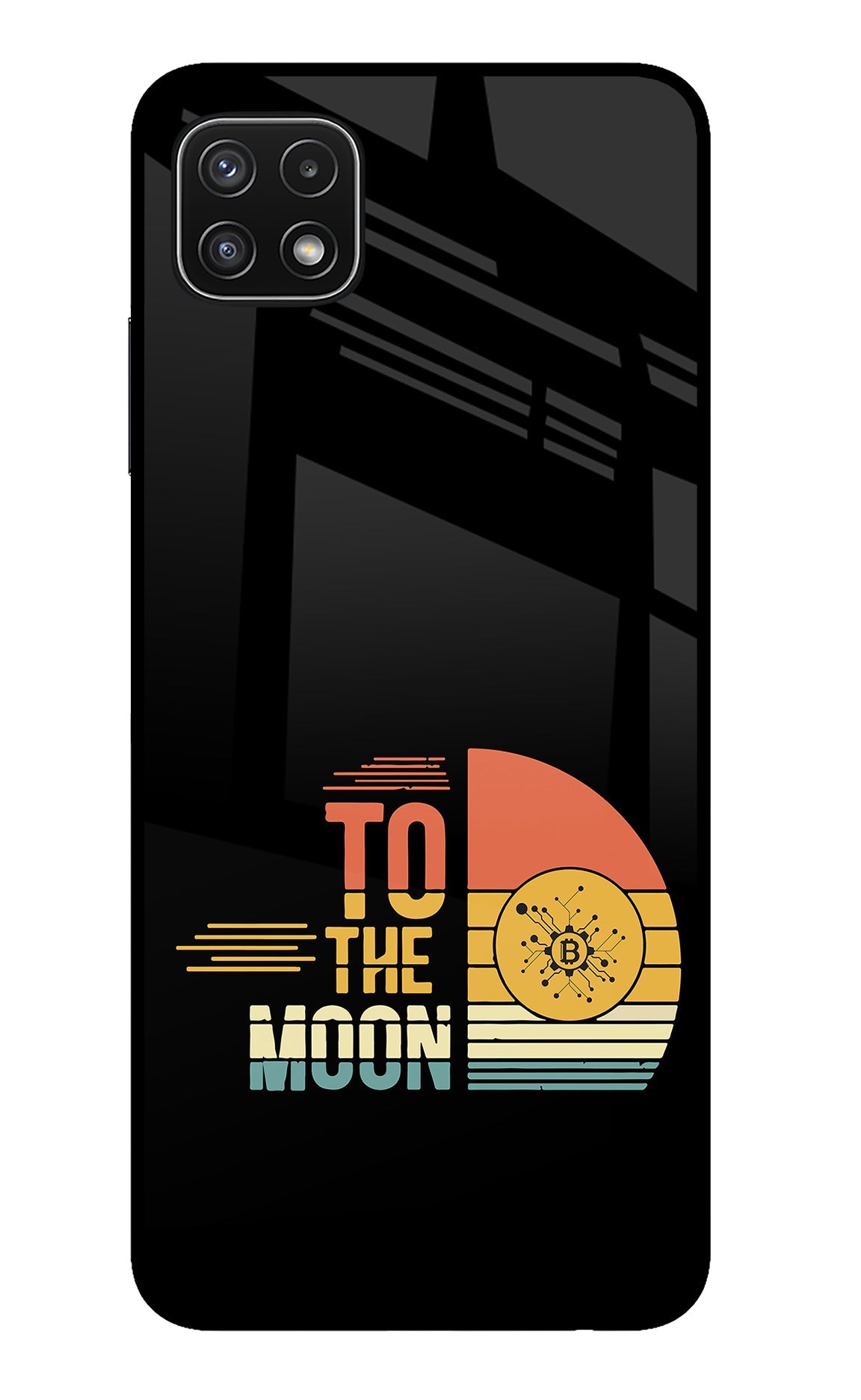 To the Moon Samsung A22 5G Glass Case