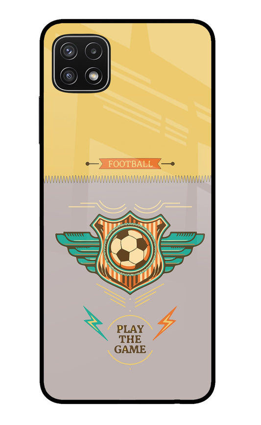 Football Samsung A22 5G Glass Case