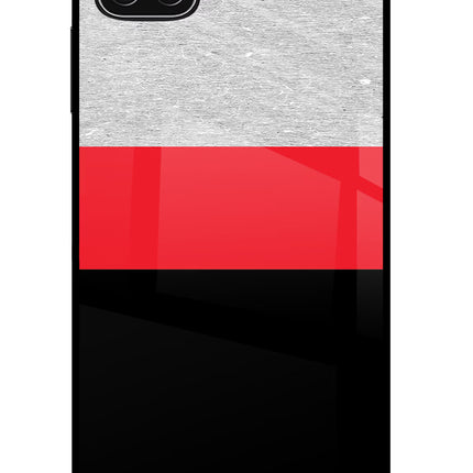 Tri Color Pattern Samsung A22 5G Glass Case