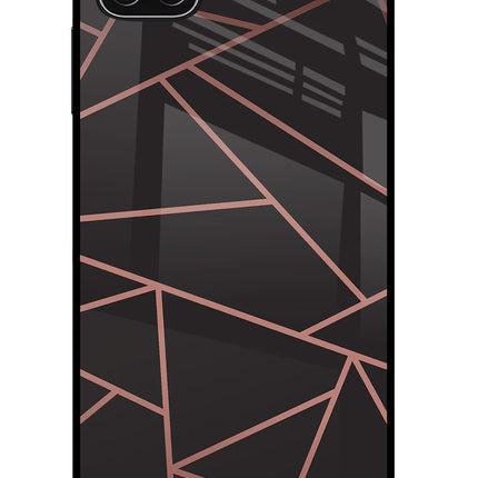 Geometric Pattern Samsung A22 5G Glass Case Back Cover by Casekaro