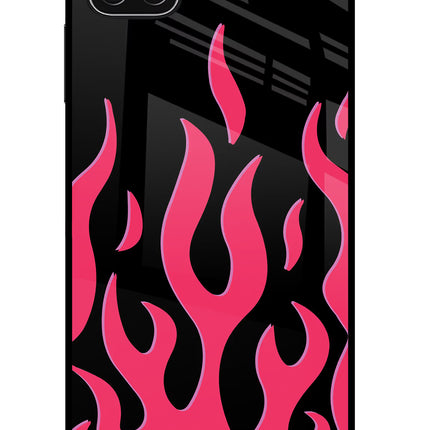Fire Flames Samsung A22 5G Glass Case