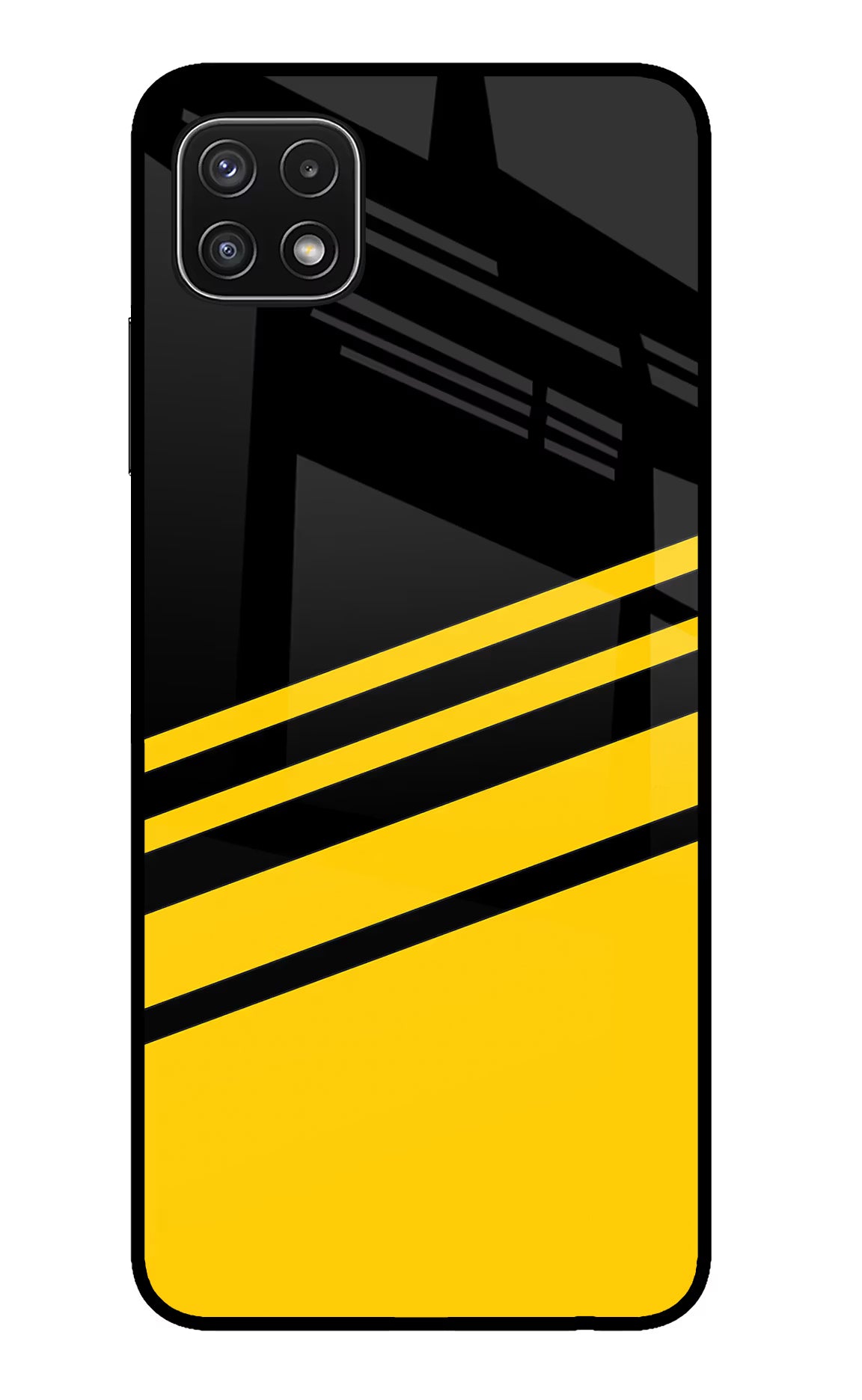 Yellow Shades Samsung A22 5G Glass Case Back Cover by Casekaro