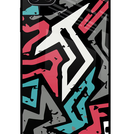 Geometric Graffiti Samsung A22 5G Glass Case