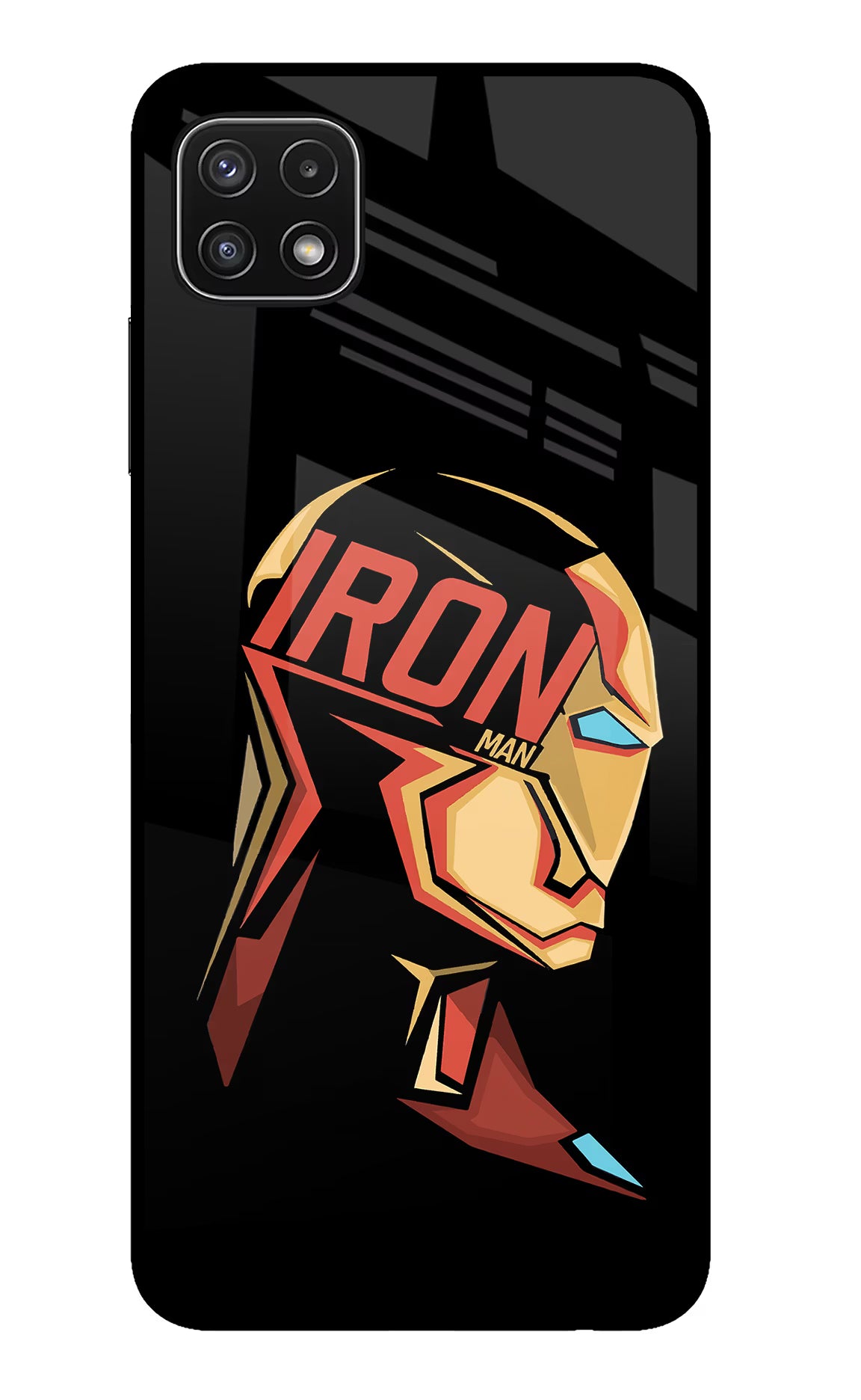 IronMan Samsung A22 5G Glass Case Back Cover by Casekaro