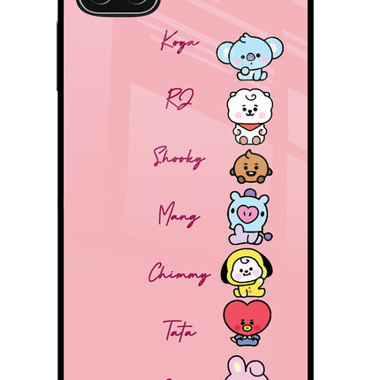 BTS names Samsung A22 5G Glass Case