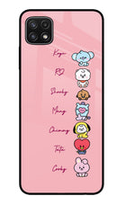 BTS names Samsung A22 5G Glass Case