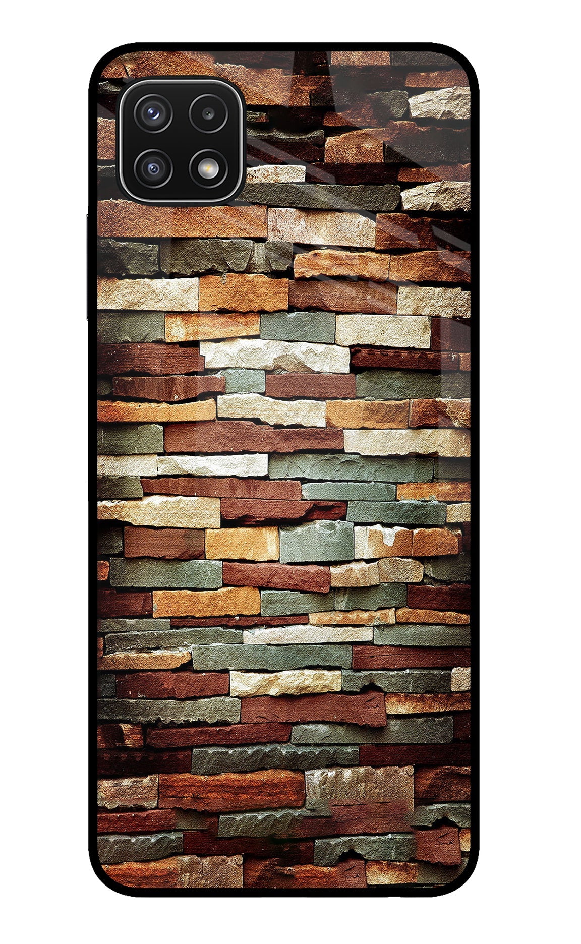 Bricks Pattern Samsung A22 5G Back Cover